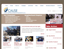 Tablet Screenshot of causenow.org